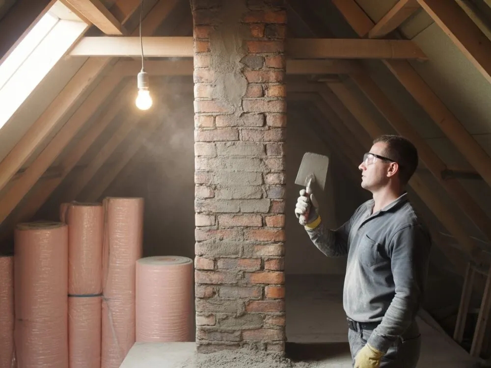 Czym otynkować komin na strychu, aby uniknąć problemów z wilgocią?